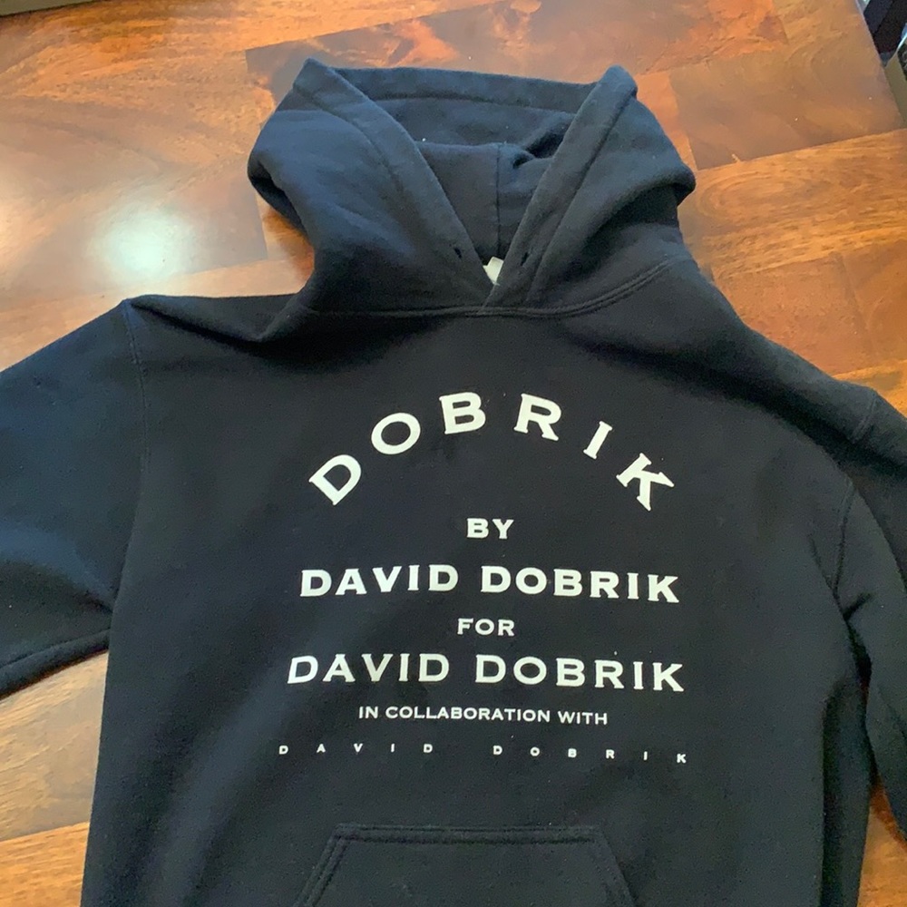 Fanjoy David Dobrik Black Hoodie, Unisex Small